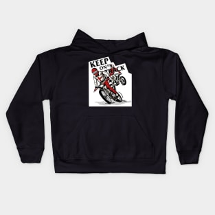 Dirt bike racing Kids Hoodie